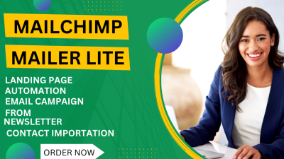 I Will Design MailerLite & Mailchimp Email Campaign Landing Page and Website Design Forms