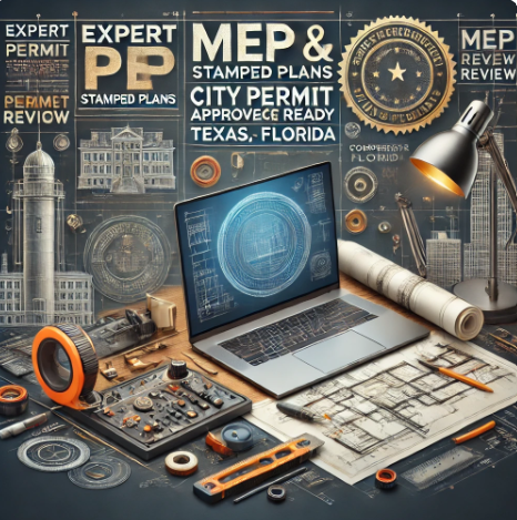 You Will Get Assist for MEP Electrical Drawing PE Plan Review with Stamps for US City Permit