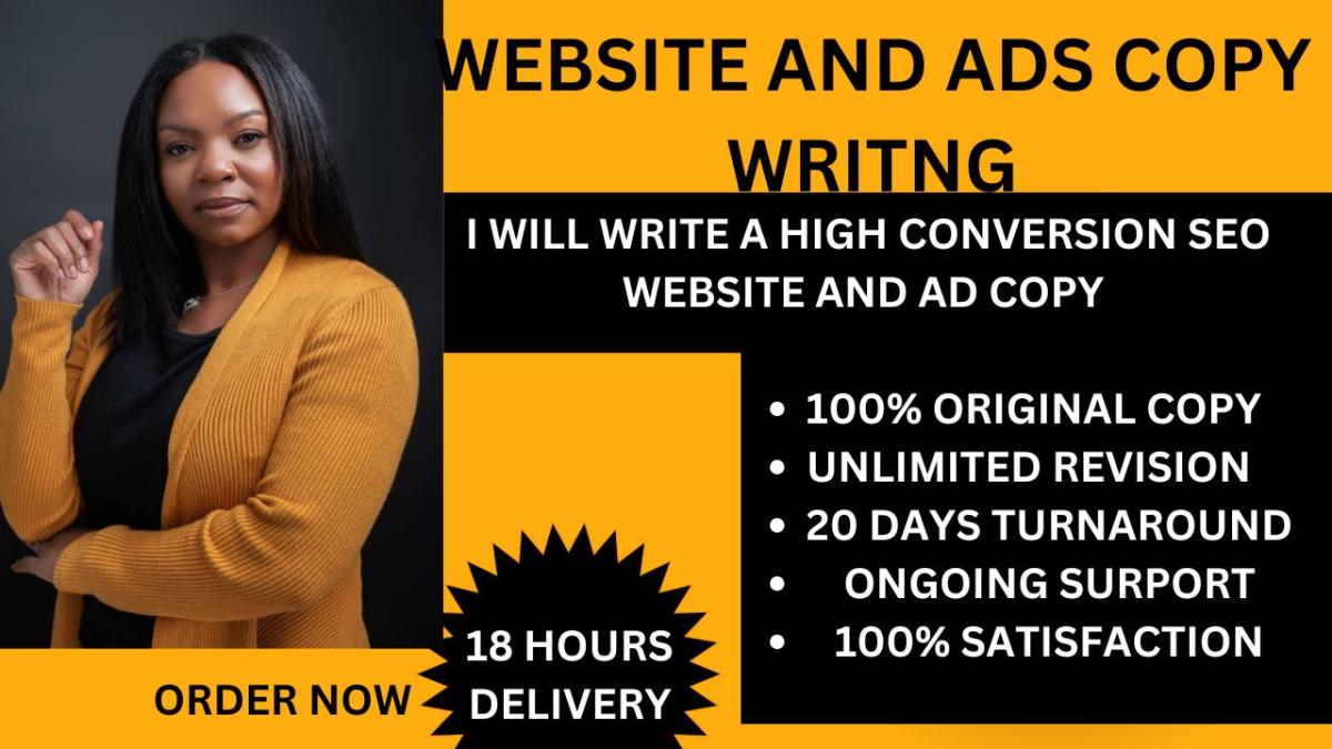 I Will Do an SEO Website Optimization and High Converting Ad Copywriting