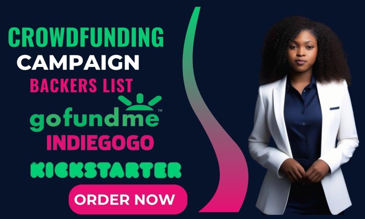 I Will Create a Comprehensive Backers List for Your Kickstarter, Indiegogo, GoFundMe, and Crowdfunding Campaign