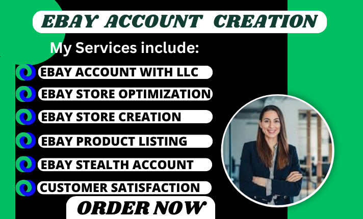 I will do ebay seller account creation with ebay store setup with high limit