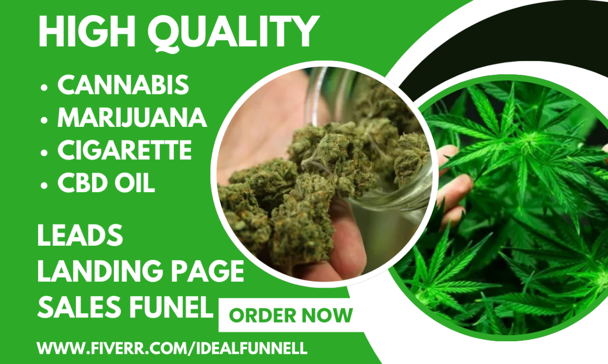 Generate High-Quality Leads for Cannabis, Marijuana, CBD, Shisha, Hemp, Smoke, Vape, Weed, Ganja, Pot, and Kush Products!