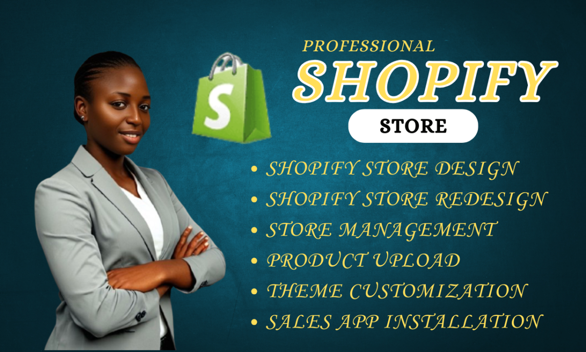 I Will Do Shopify Website Store Design and Redesign Website