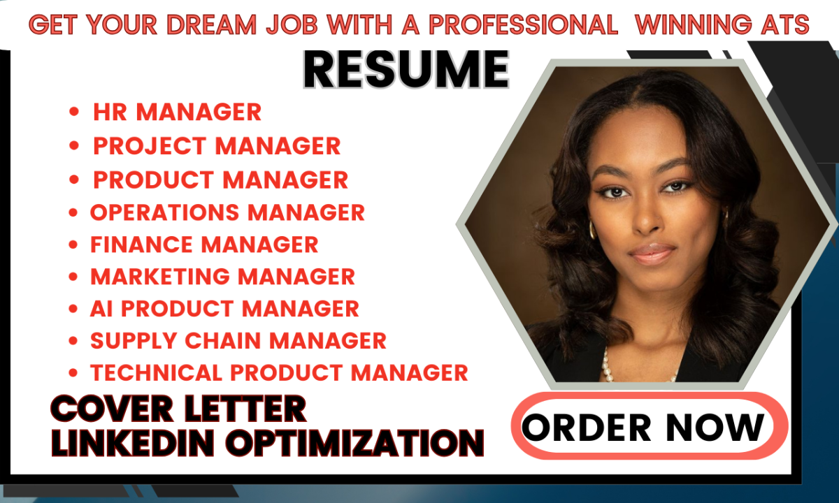 I Will Craft a Professional Resume for Project Managers, Operations, Product, and HR Managers