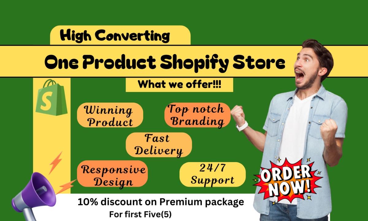 I Will Design a High-Converting Shopify Dropshipping Store for Your Product