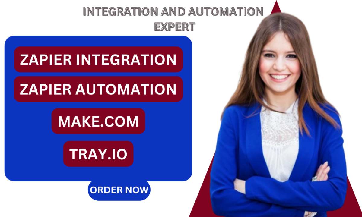 I Will Set Up Zapier Automation Integration, Integromat, Tray.io or Workato