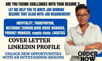 I Will Create Professional Resumes for Transportation, Supply Chain, Freight Warehouse, and Logistics