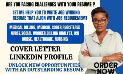 I Will Write a Professional Medical Billing, Social Worker, Coder, and Healthcare ATS