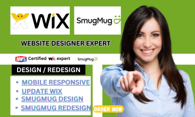 I Will SmugMug Website Design, Wix Design, SmugMug Redesign, Update Wix