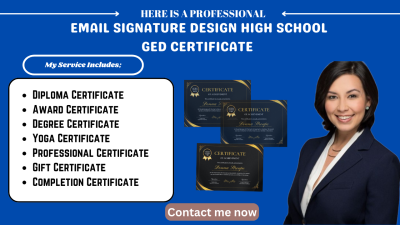 I Will Custom Certificate, Diploma Certificate, Award Certificate, Certificate Design