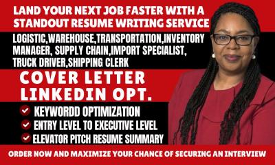 I Will Craft a Professional Resume Tailored for Logistics, Warehouse, Transportation, and Truck Driver Roles