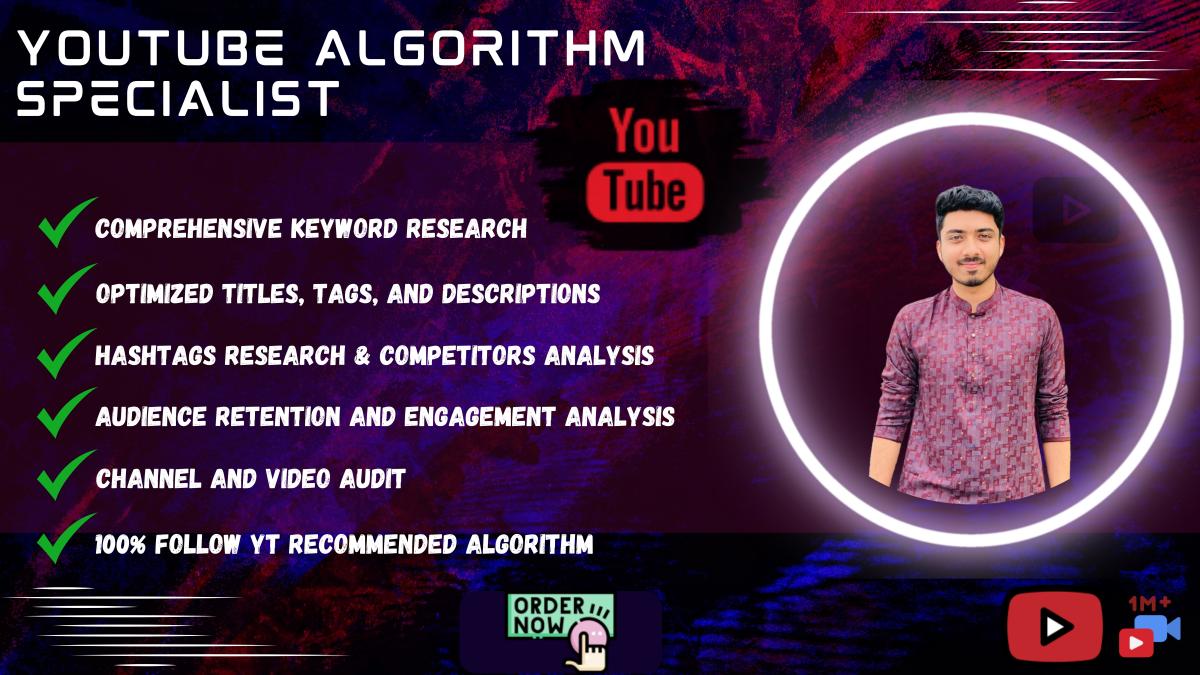 I Will Do Small Channels YouTube SEO with Algorithm Strategies