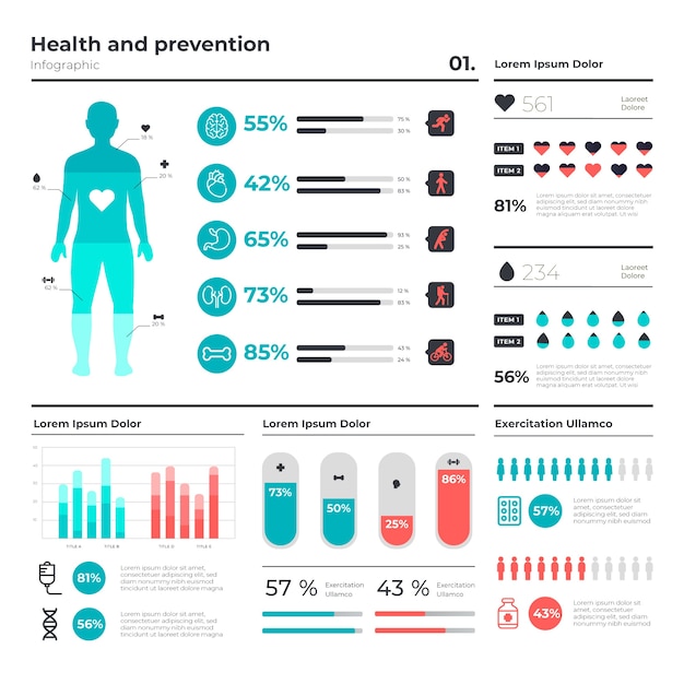 Healthcare Medical Infographic – Download Free Stock Photo