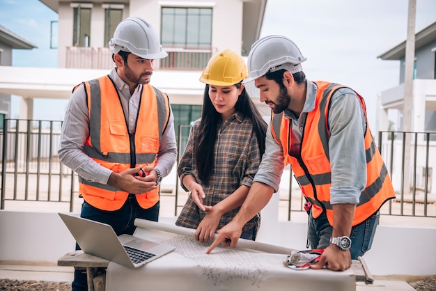 Civil Engineers and Architects Collaborating on Home Construction – Free Stock Photo for Download