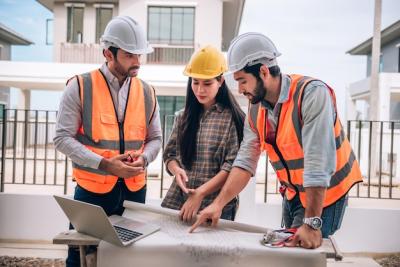 Civil Engineers and Architects Collaborating on Home Construction – Free Stock Photo for Download