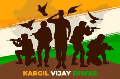 Hand Drawn Kargil Vijay Diwas Illustration – Free Download