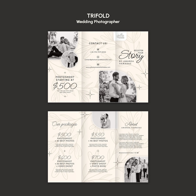 Wedding Photographer Template Design for Stunning Photo Presentations – Free Download