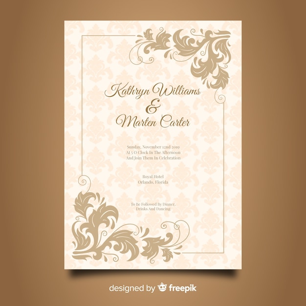 Wedding Card Template – Free Download