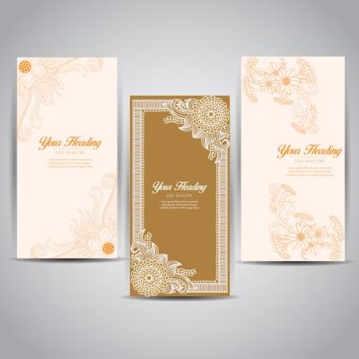 Golden Vertical Banner Design – Free Download