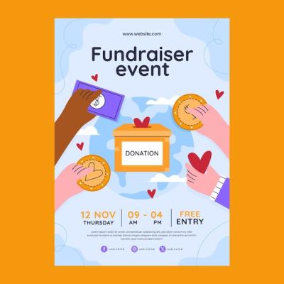 Fundraising Event Poster Template – Free Download