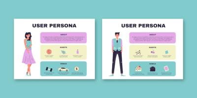 User Persona Infographic Template Design – Free Download