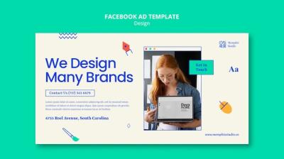 Flat Design Template for Creative Projects – Free Download