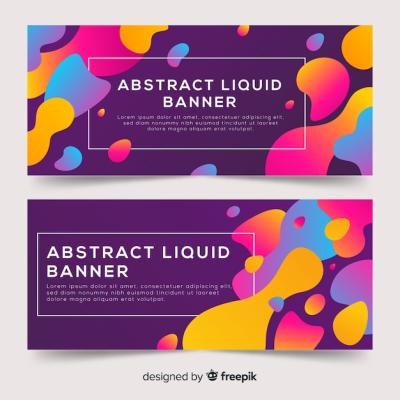 Abstract Liquid Banners – Free Download for Stunning Vector Templates