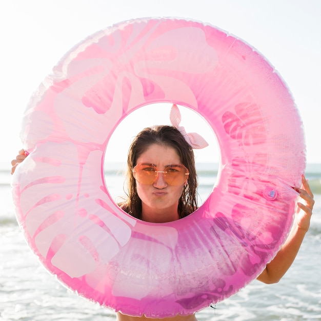 Beach Scene: Woman in Sunglasses – Free Stock Photo for Download