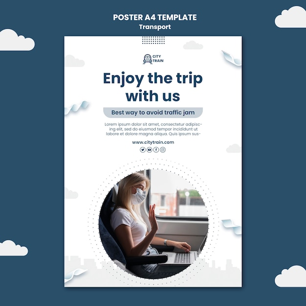 Safe Trip Poster Template – Free Download