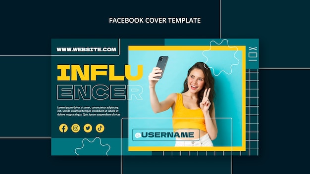 Flat Design Influencer Template – Free Download