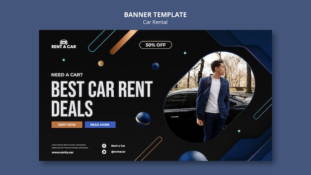 Car Rental Banner Template Design – Free Download