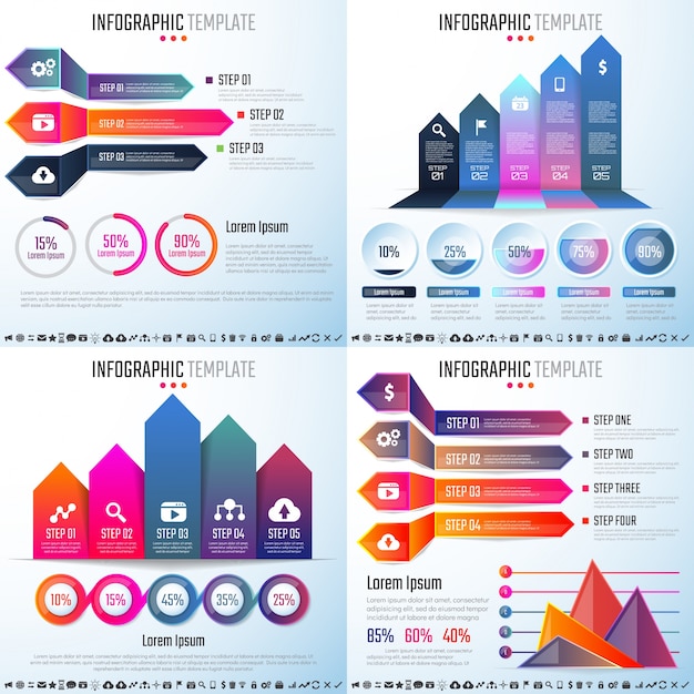 Infographics Design Template for Creative Projects – Free Download