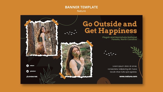 Nature Horizontal Banner Template – Free Download