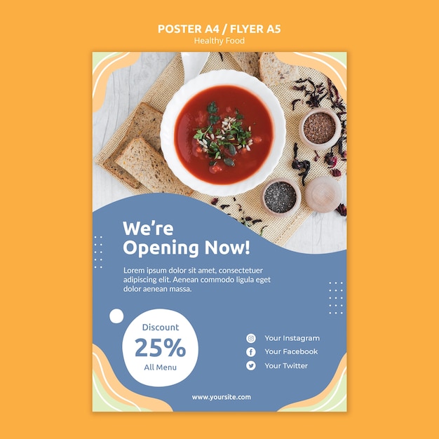 Restaurant Flyer Template Concept – Free Download