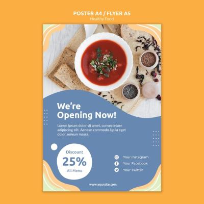 Restaurant Flyer Template Concept – Free Download