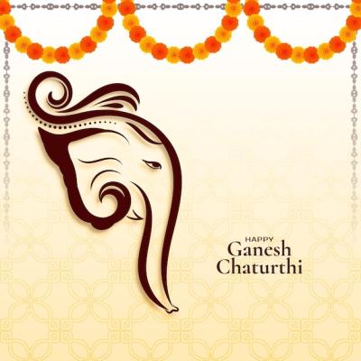 Modern Ganesh Chaturthi Festival Background – Free to Download, Free Stock Photo