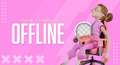 Gamer Girl Banner Design – Free Stock Photo for Download