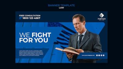 Law Banner Design Template – Free Download