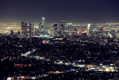 Los Angeles Nightscape: Urban Buildings | Free Stock Photo – Download for Free