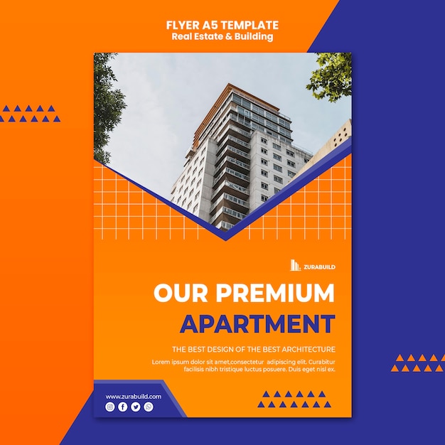 Real Estate and Building Flyer Template – Free Download