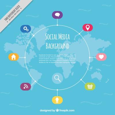 Map Background and Social Networks – Free to Download