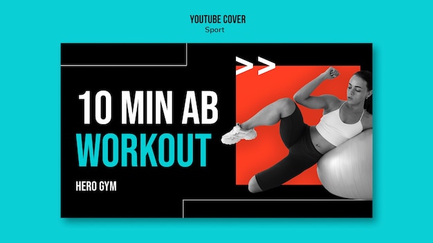 Sport Concept YouTube Cover Template – Free Download