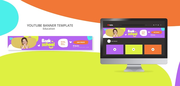 Flat Design Education Template – Free Download