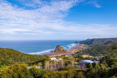 Piha Beach and Lion Rock – Free Stock Photos for Download