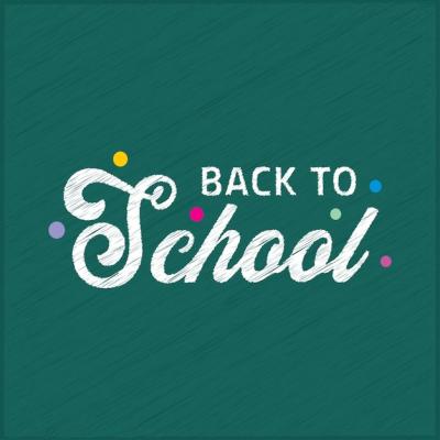 Back to School Typography on Green Background – Free Stock Photo Download