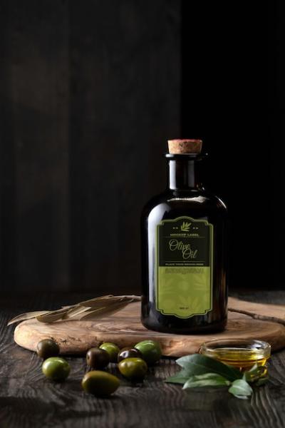 Olive Oil Bottle Mockup Design – Free to Download