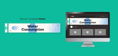 Water Charity Template in Flat Design – Free Download