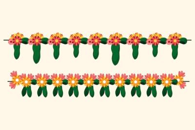 Flat Ugadi Garland Illustration – Free Download