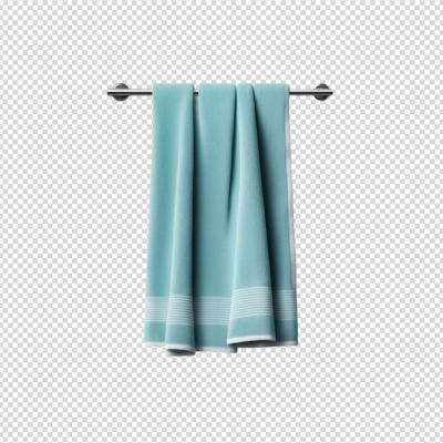 Realistic Towel Design Illustration on Transparent Background – Free Download