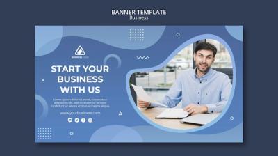 Business Concept Banner Template – Free Download